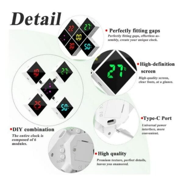 rgb diy color changing alarm clock