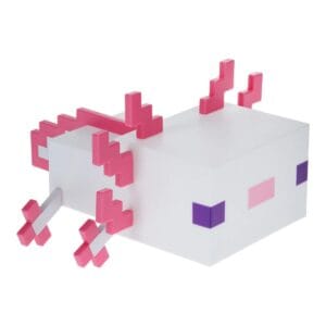 minecraft axolotl night light lamp