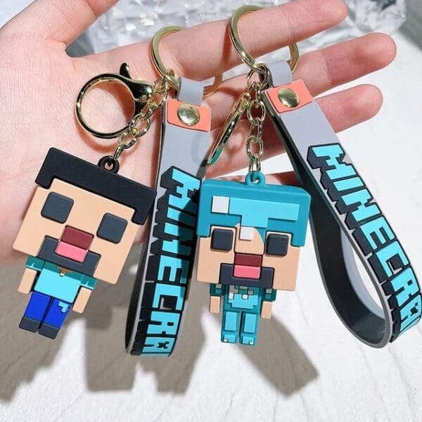 minecraft character keychain (random models)