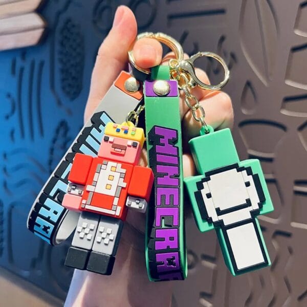 minecraft character keychain (random models)