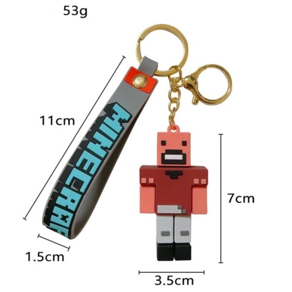 minecraft character keychain (random models)