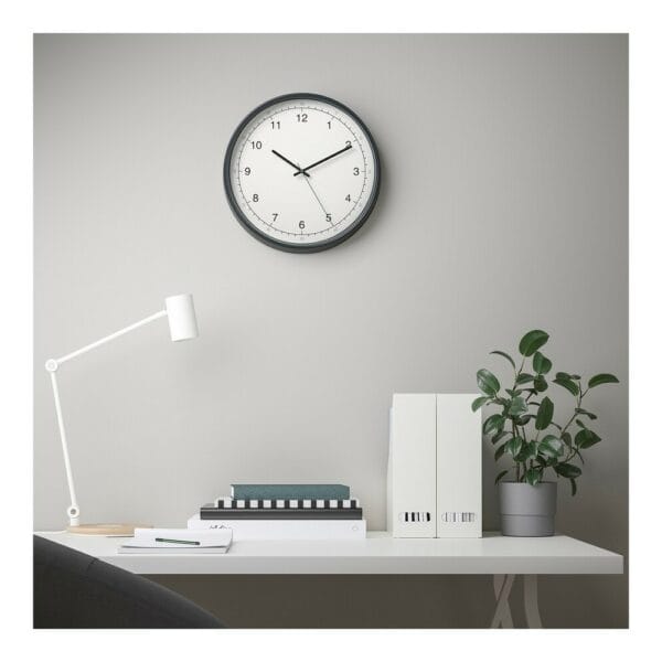 ikea white wall clock (804.662.93)