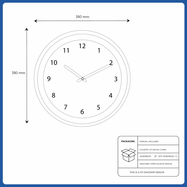 ikea white wall clock (804.662.93)