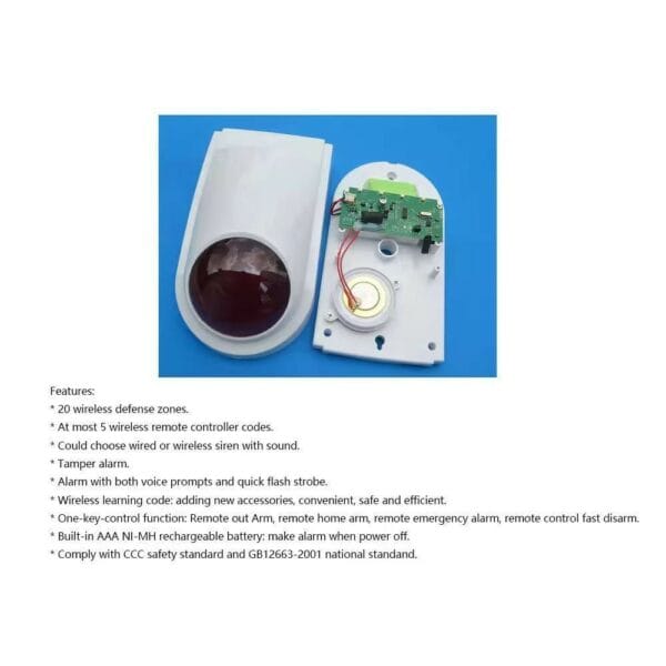 wireless strobe siren
