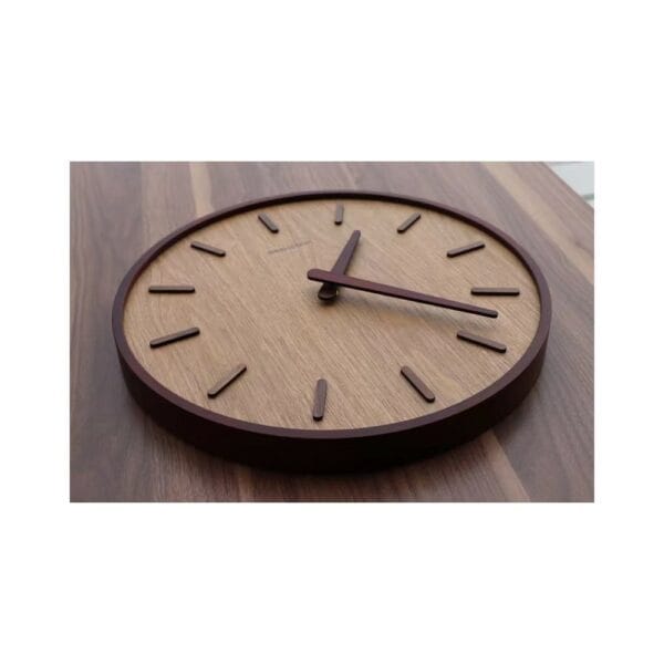 wooden analog clock (20490500983/84)