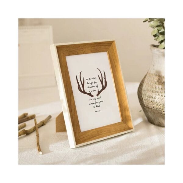 wooden coffee picture frame