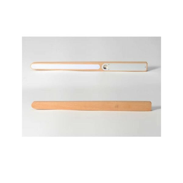wooden minimalist rotating led lamp