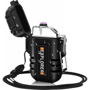 plasma electric lighter + flashlight