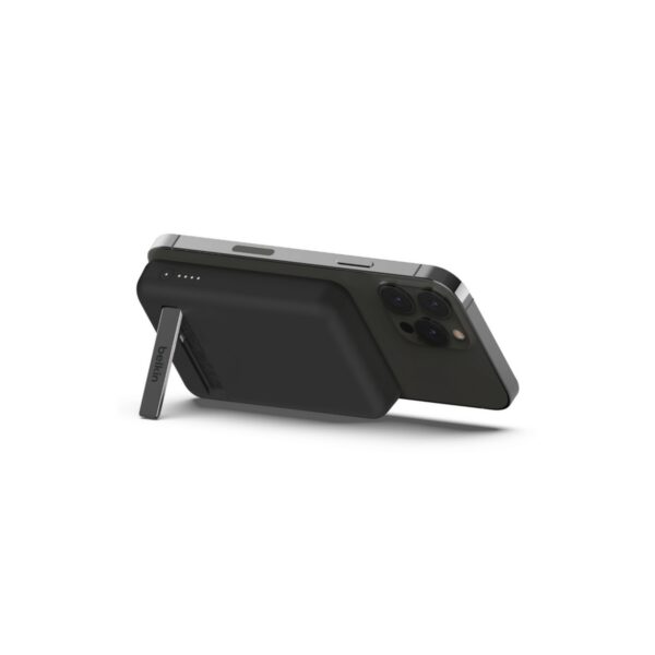 belkin magnetic wireless power bank 5k + stand (bpd004btbk/wt)