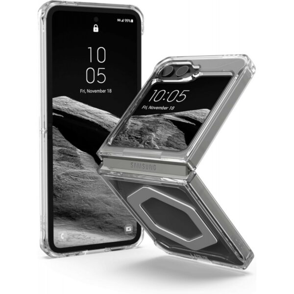uag flip plyo pro samsung galaxy z flip 6 icesilver (ua 214455114333)