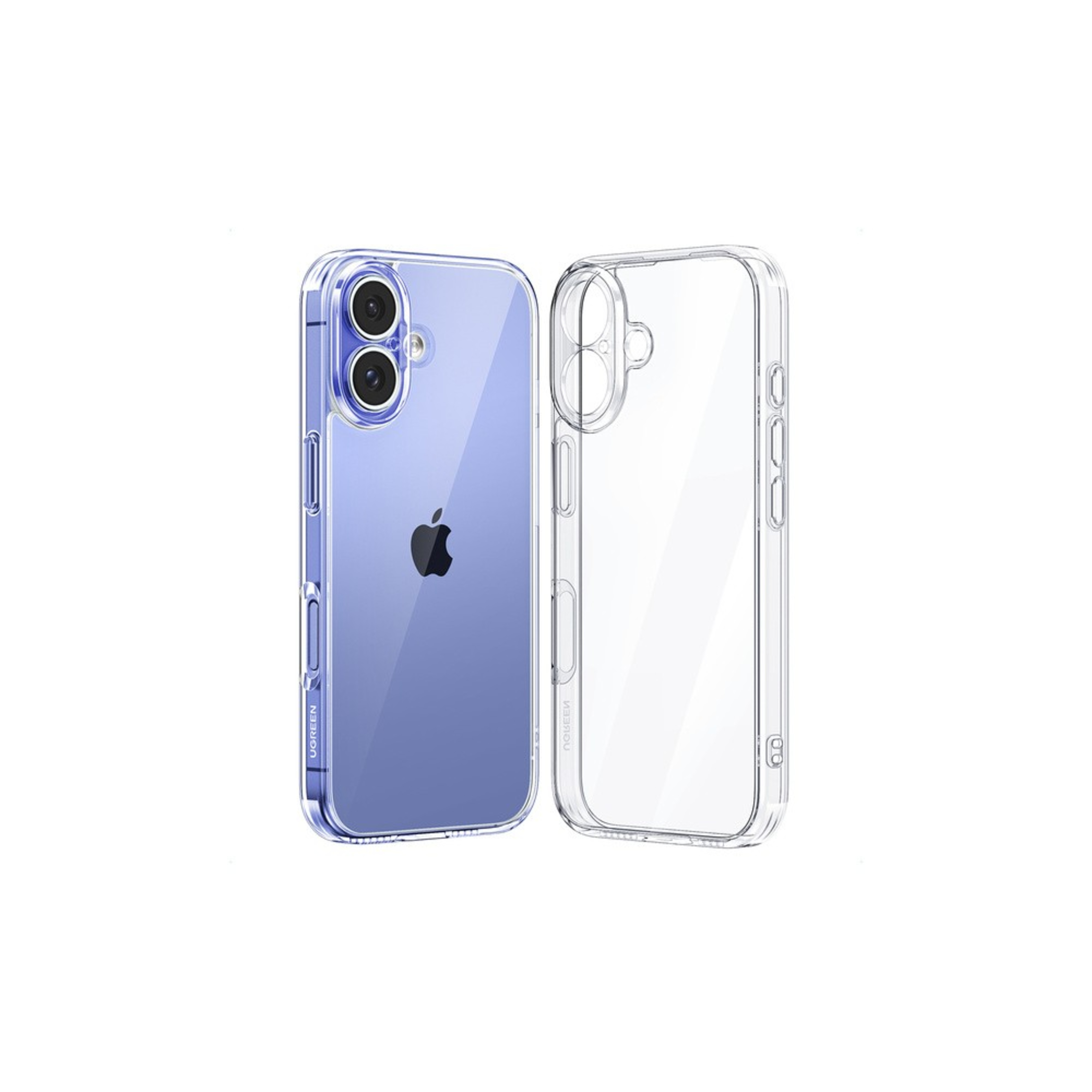 ugreen 45914 bright cushion protective case for iphone 16 plus (clear)