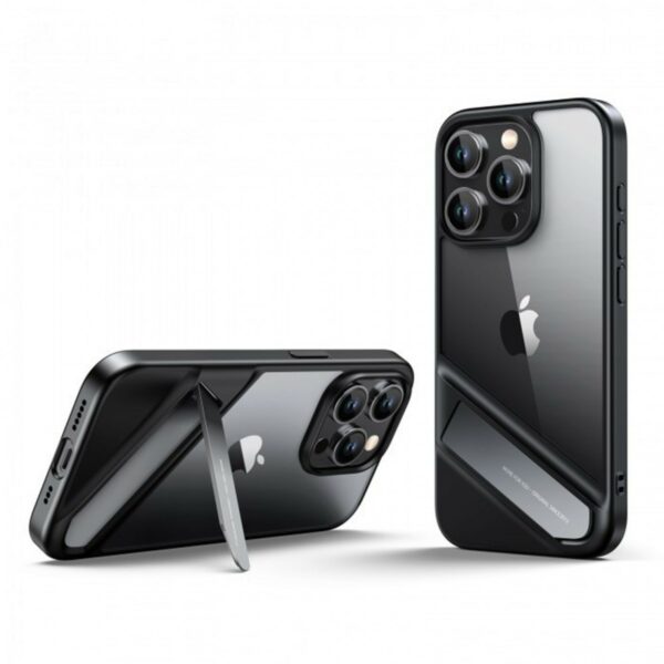 ugreen 25405 kickstand protective case for iphone 15 plus (black)