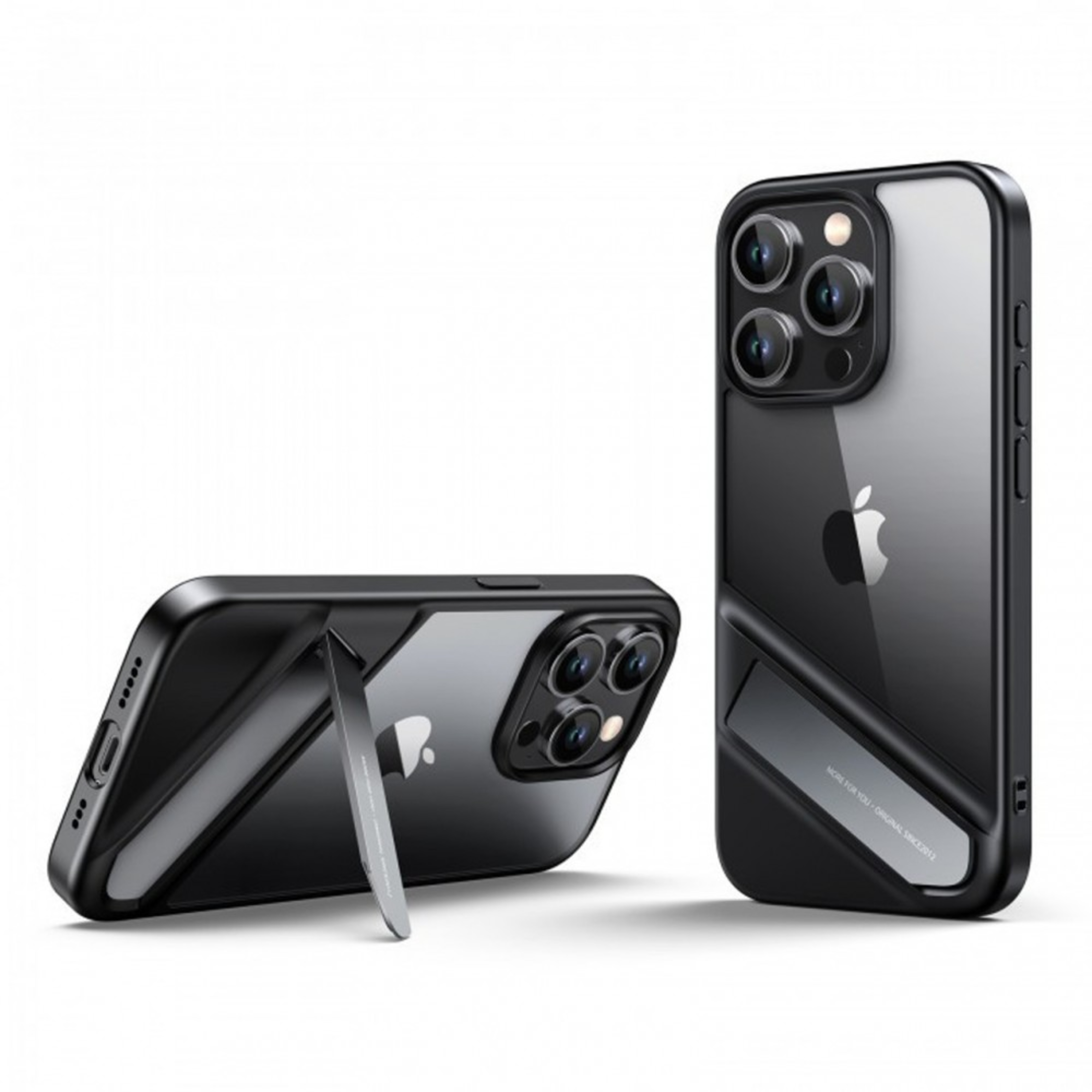 ugreen 25405 kickstand protective case for iphone 15 plus (black)
