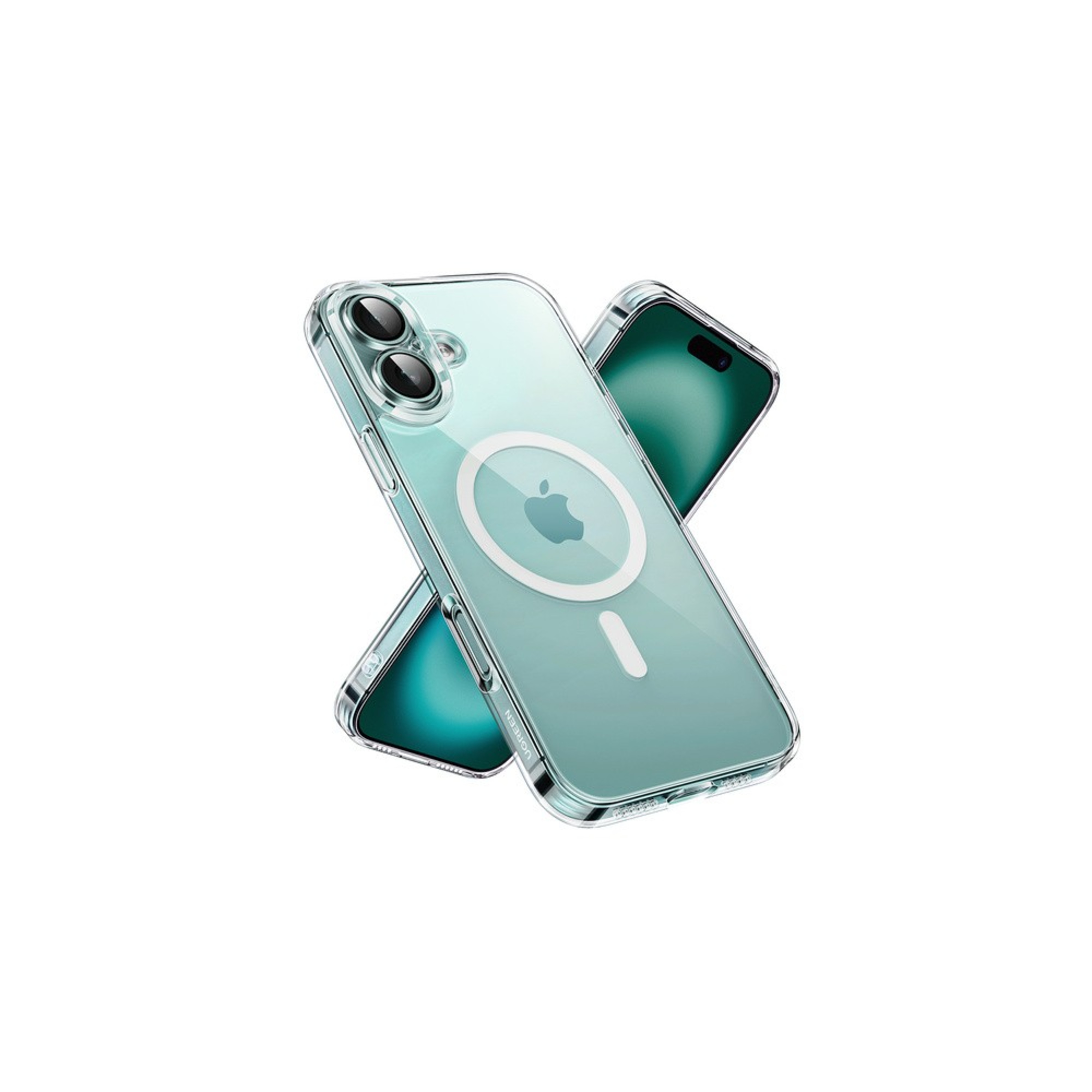 ugreen 45922 classy clear magnetic protective case for iphone 16 plus upgraded version (clear)