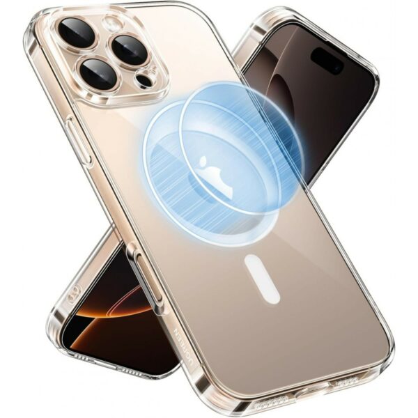 ugreen 45924 classy clear magnetic protective case for iphone 16 pro max upgraded version (clear)