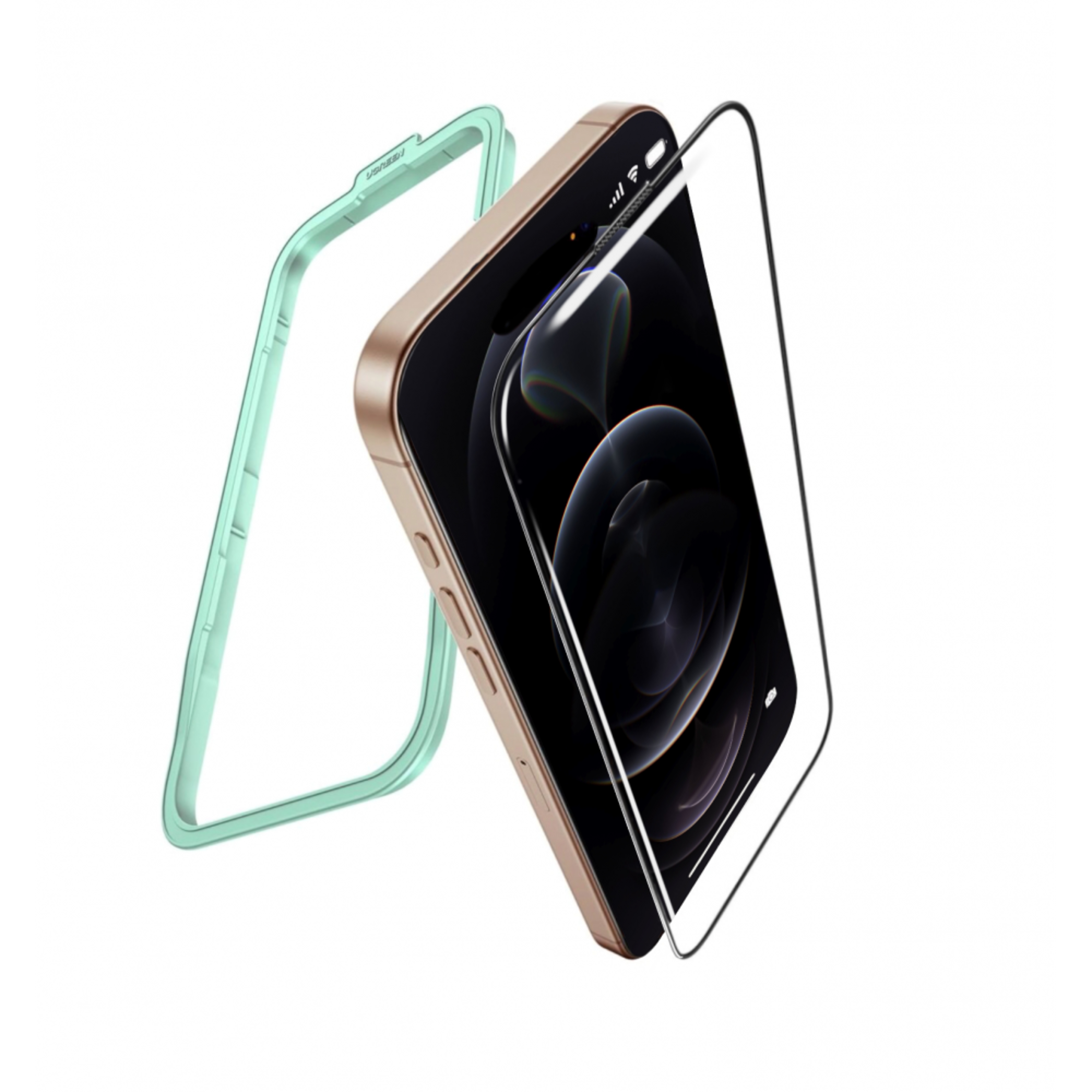 ugreen 45975 full coverage privacy screen protector with installation frame for iphone 16 pro (1 pack)