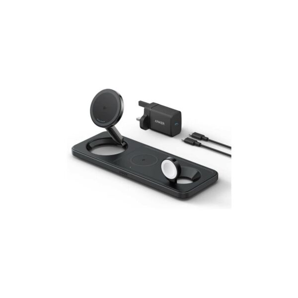 anker 15w maggo wireless charging station 3 in 1 pad for apple devices (b25m1211)