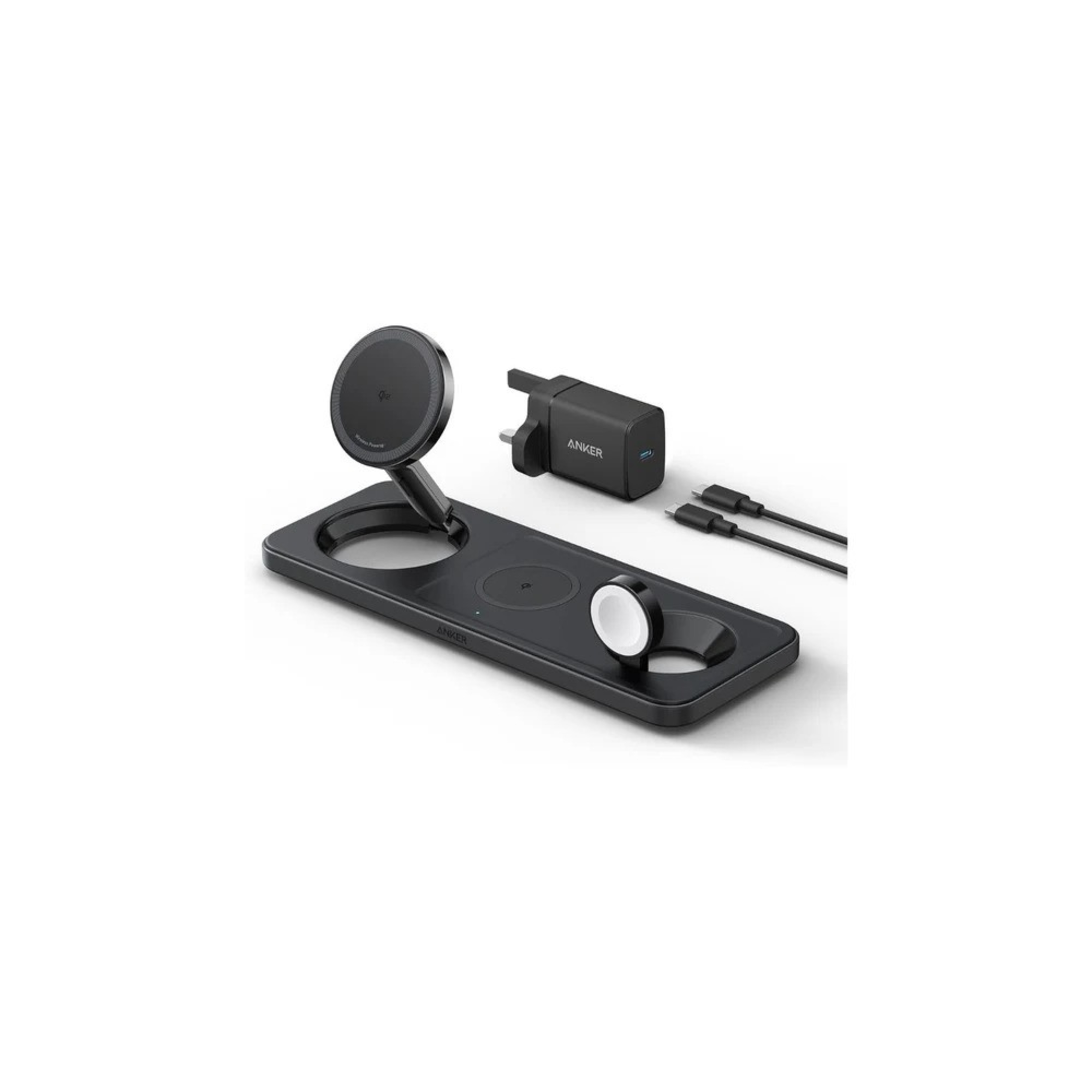 anker 15w maggo wireless charging station 3 in 1 pad for apple devices (b25m1211)