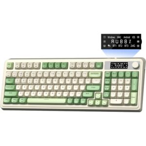 aula s99 pro wireless keyboard, display screen & media knob