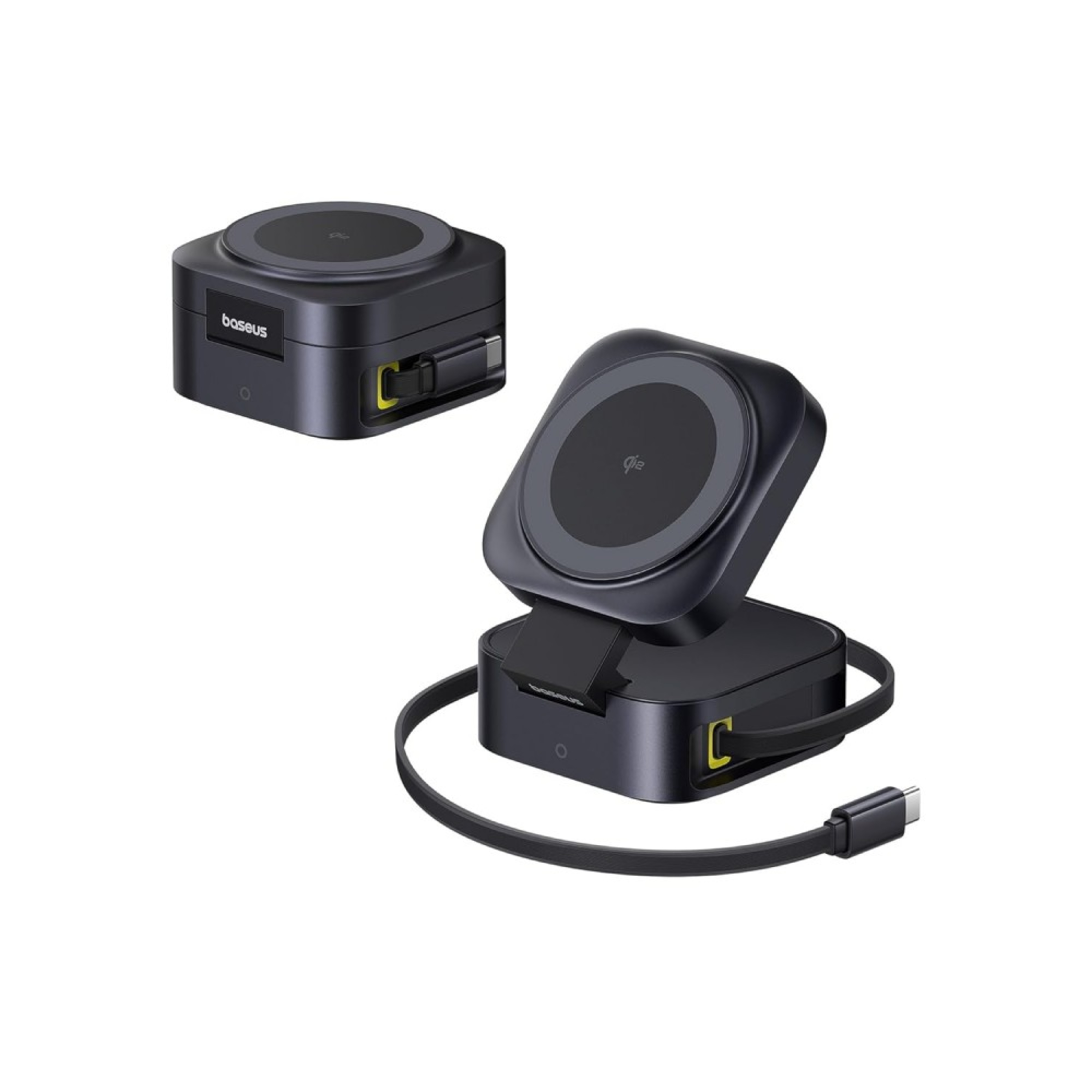 baseus picogo 2 in 1 magnetic wireless charging station qi2 (bsw 5420)