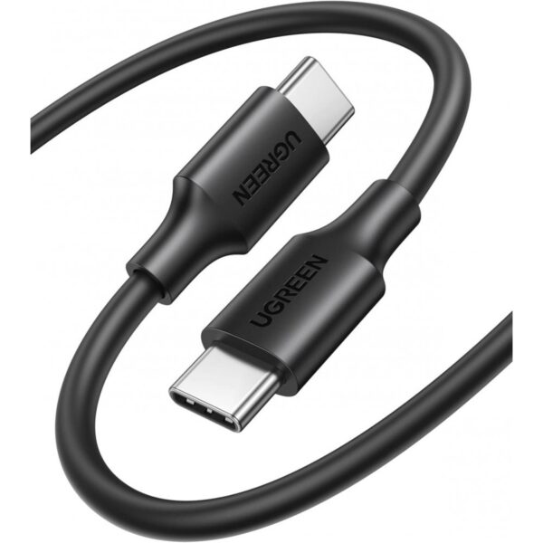 ugreen 50996 usb 2.0 type c to type c cable nickel plating 0.5m (black)