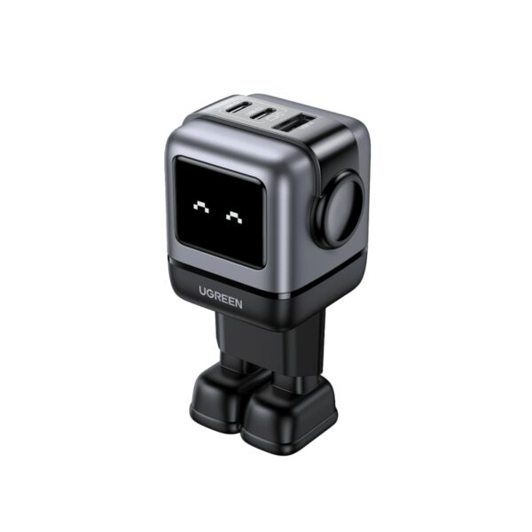 ugreen 25685b uno rg 65w 3 port gan fast charger eu (black)