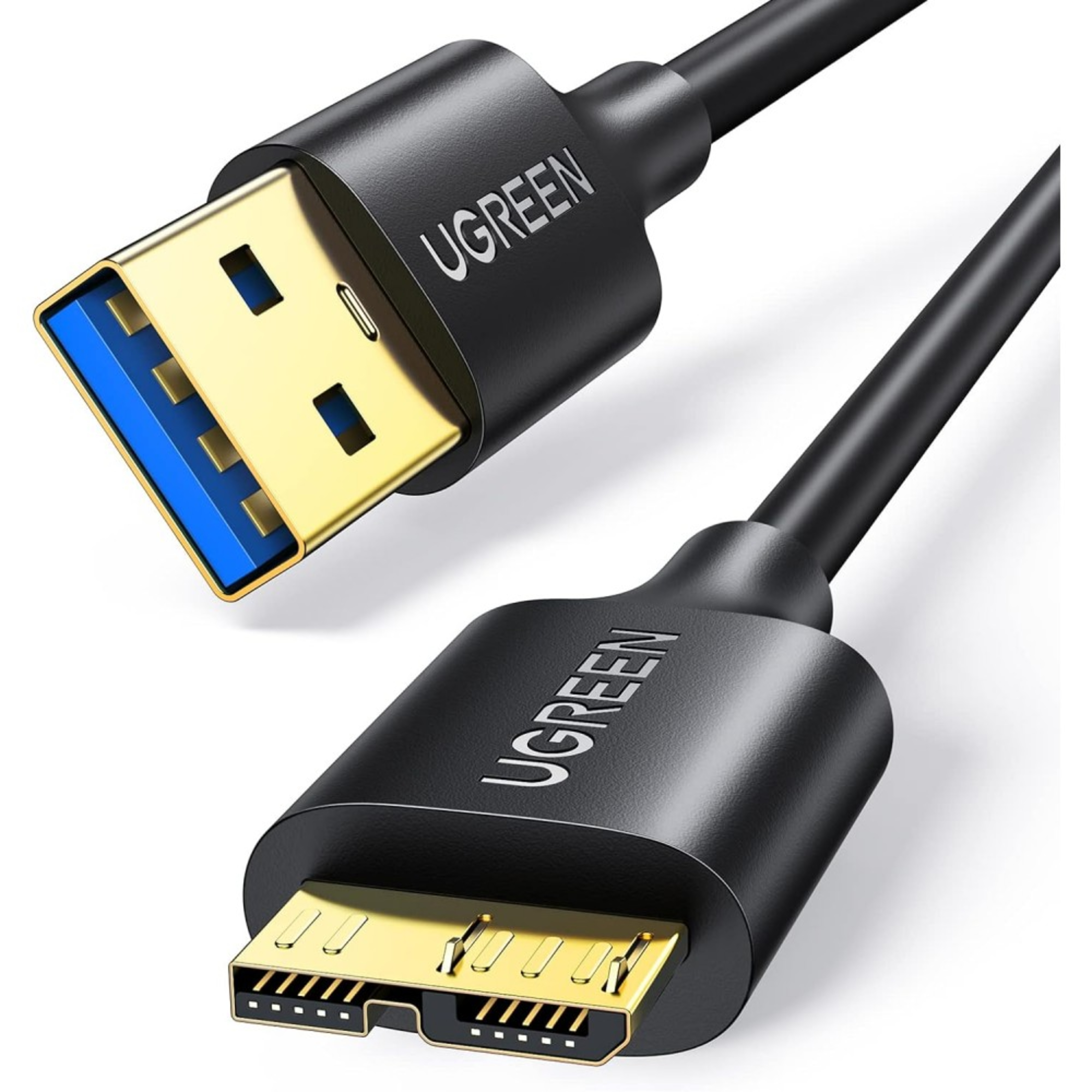 ugreen 10843 usb 3.0 a male to micro usb 3.0 male cable 2m (black)
