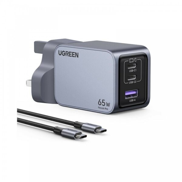 ugreen 25872 nexode pro 65w 3 port gan fast charger set uk