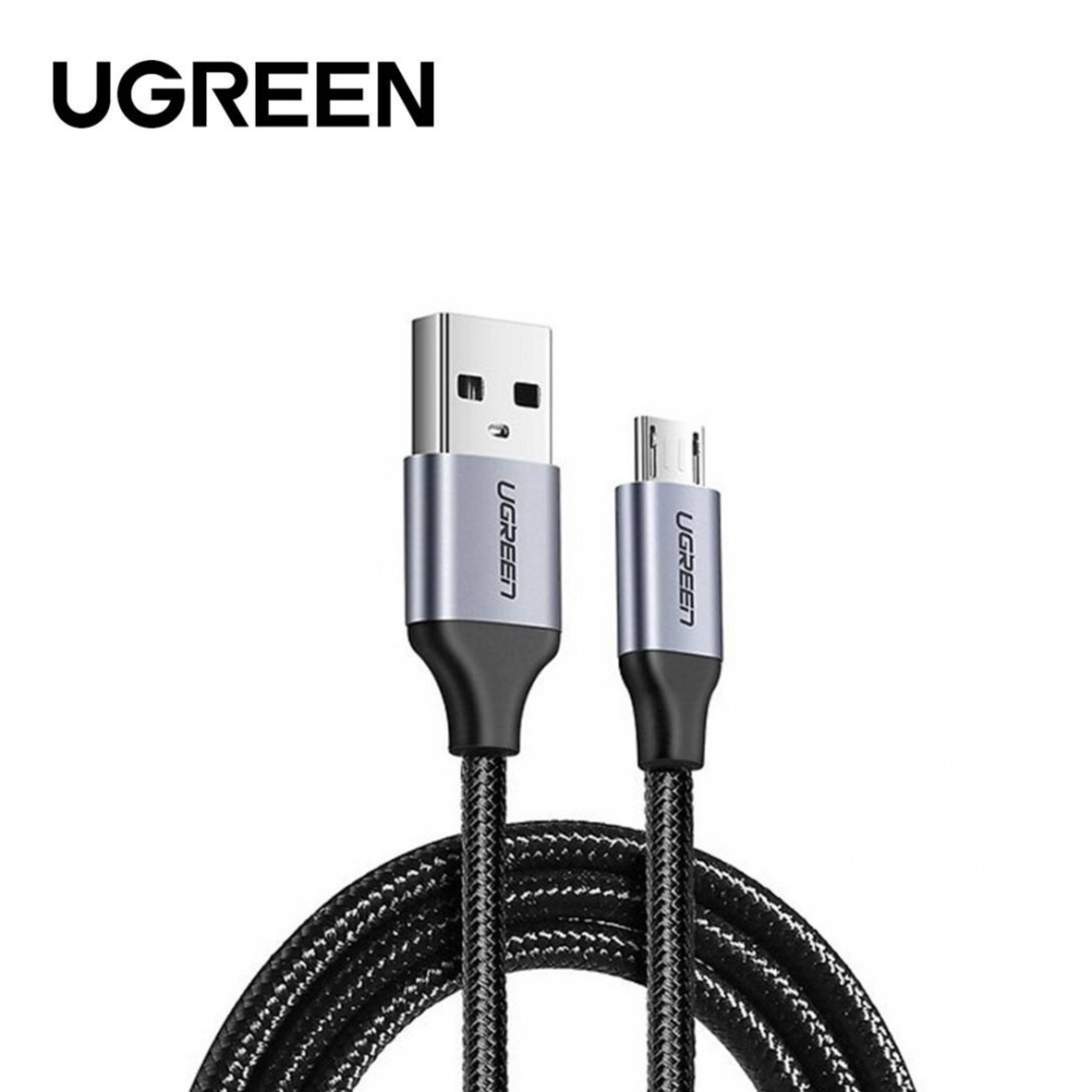 ugreen 60146 us290 micro usb 2.0 cable 1m metalblack