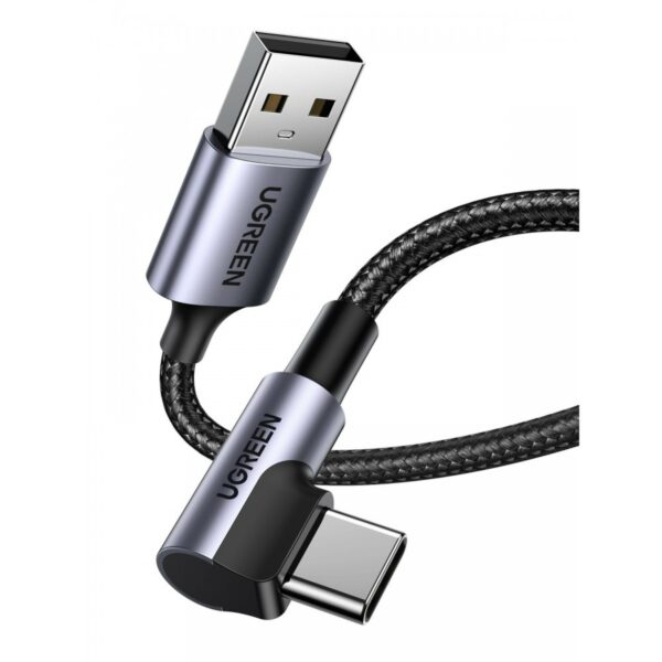 ugreen 50942 right angle usb a to usb c cable 2m (space gray)