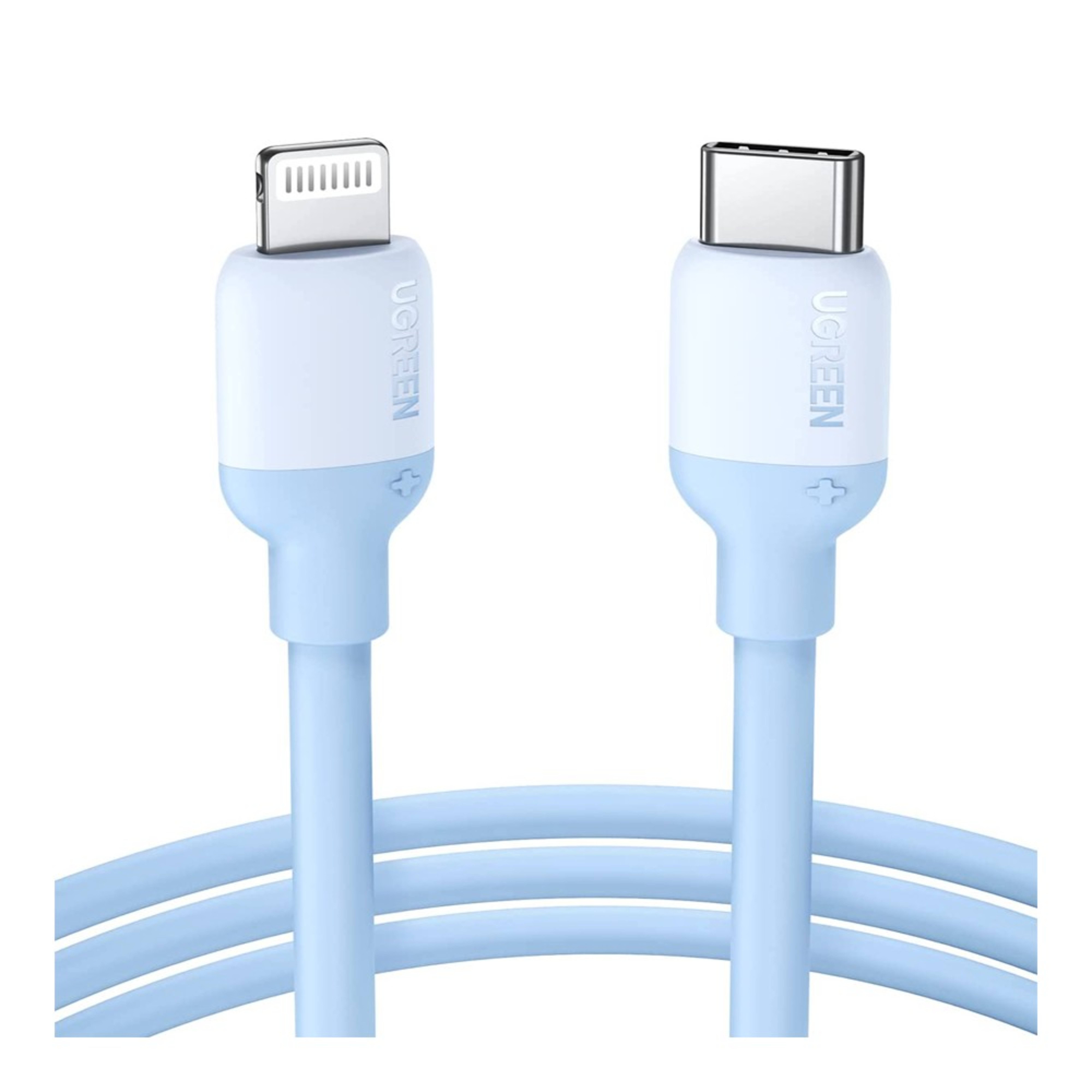 ugreen 20313 usb c to lightning silicone cable 1m (navy blue)
