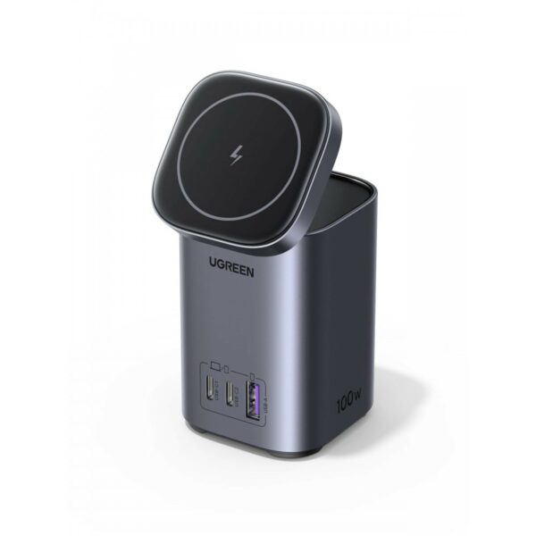 ugreen 15076 100w 2 in 1 gan charging station eu (space gray)