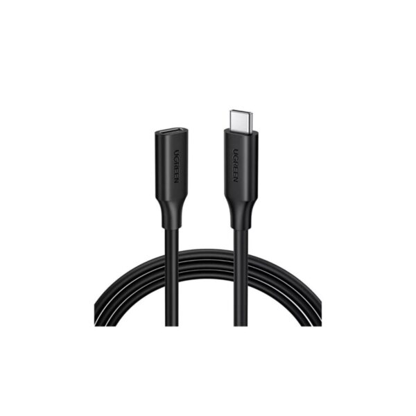 ugreen 10387 usb c/m to usb c/f gen2 5a extension cable 1m (black)