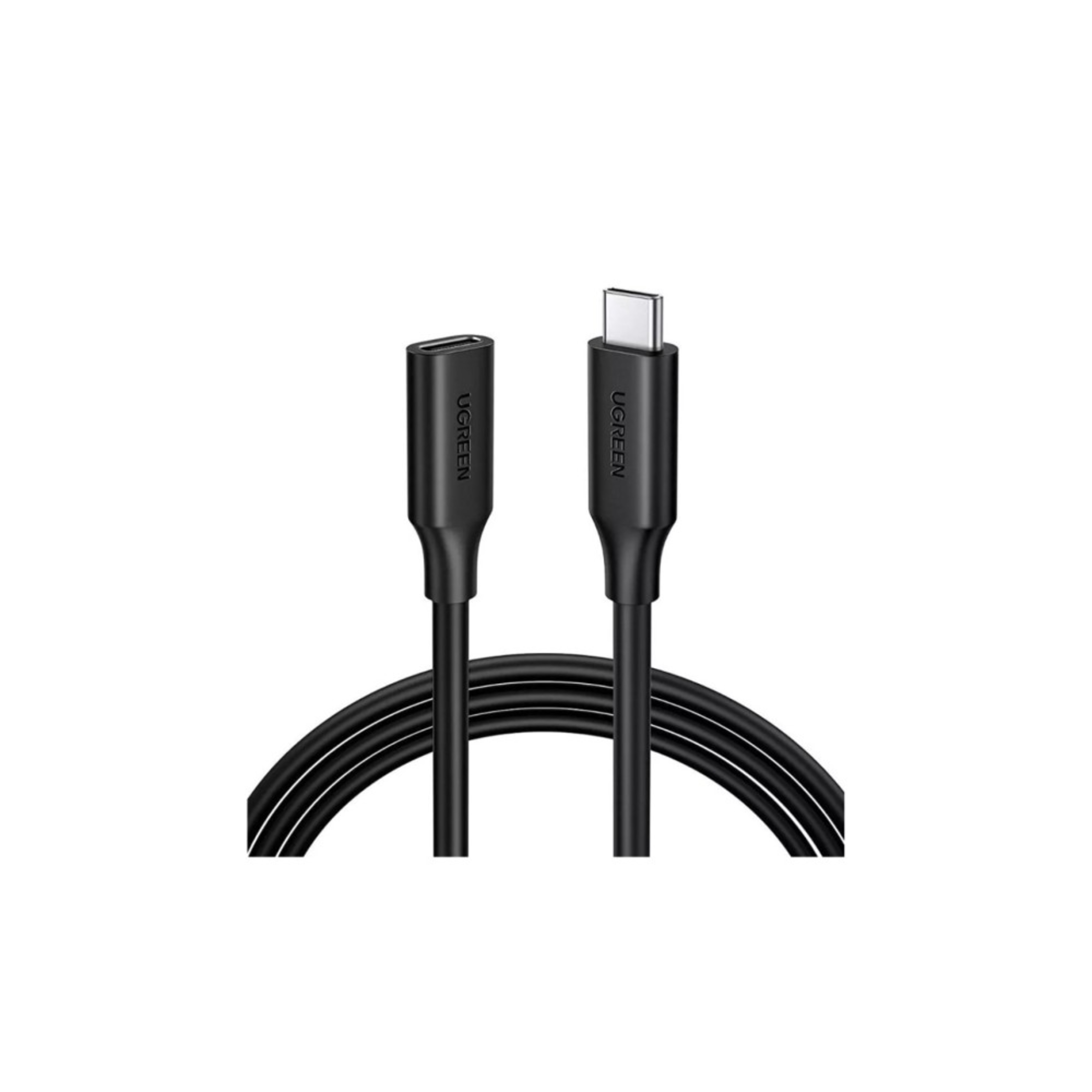 ugreen 10387 usb c/m to usb c/f gen2 5a extension cable 1m (black)