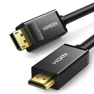 ugreen 10202 dp male to hdmi male cable 2m (black)