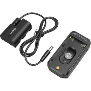 smallrig np f battery adapter plate with lp e6nh dummy battery (advanced edition)