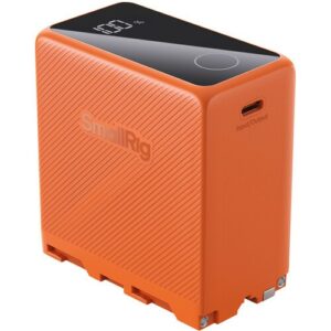 smallrig np f970 usb c rechargeable (orange)