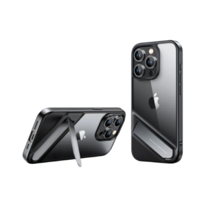 ugreen 25407 kickstand protective case for iphone 15 pro max (black)