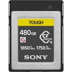 sony cfexpress type b tough memory card (480gb)