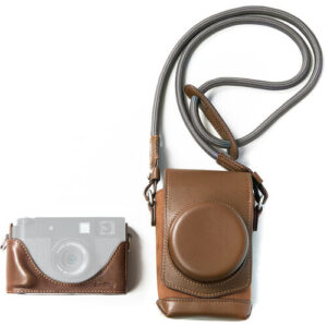smallrig leather camera case for fujifilm x half (brown)
