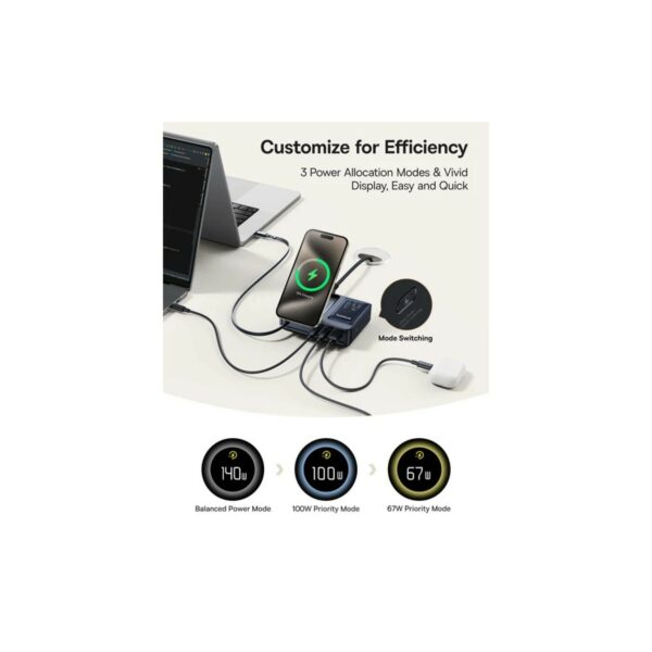 baseus nomos 5 in 1 desktop charger with retractable cable