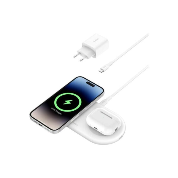 belkin boostcharge pro 2 in 1 wireless charger with magnetic qi2 15w