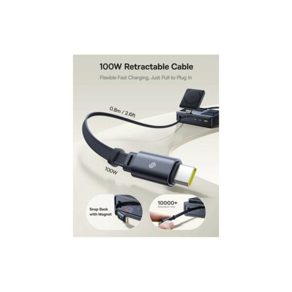 baseus nomos 5 in 1 desktop charger with retractable cable