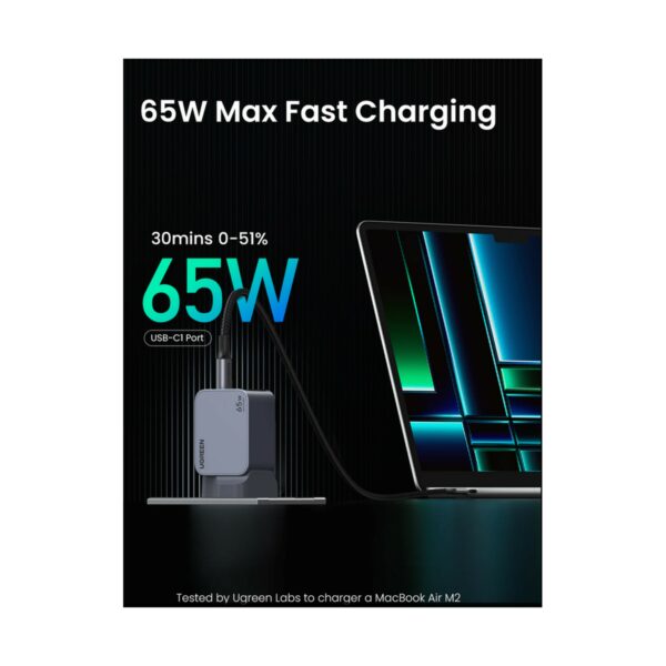 ugreen 25872 nexode pro 65w 3 port gan fast charger set uk