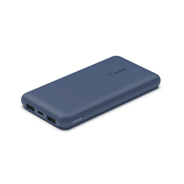 belkin boost↑charge 3 port power bank 10k + usb a to usb c cable(bpb011btbk/bl/rg)