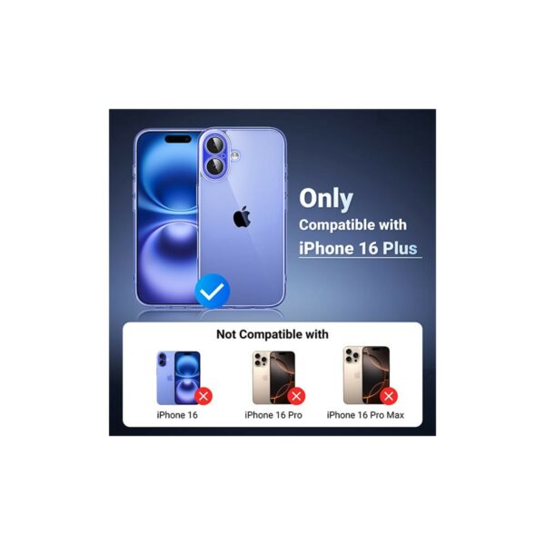 ugreen 45918 classy clear protective case for iphone 16 plus (clear)