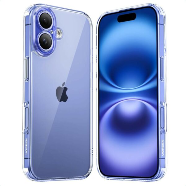 ugreen 45921 classy clear magnetic protective case for iphone 16 upgraded version (clear)
