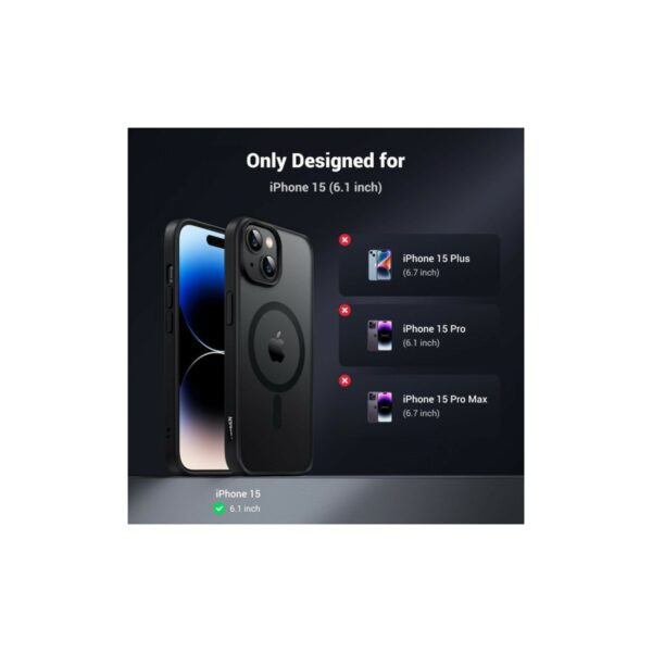 ugreen 25402 classy matte magnetic protective case for iphone 15 pro