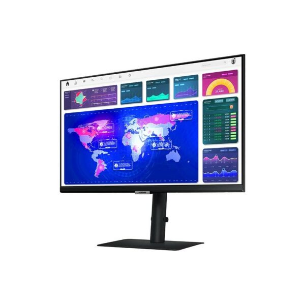 samsung 24" qhd monitor with ips panel and usb type c (ls24a600ucuxe)