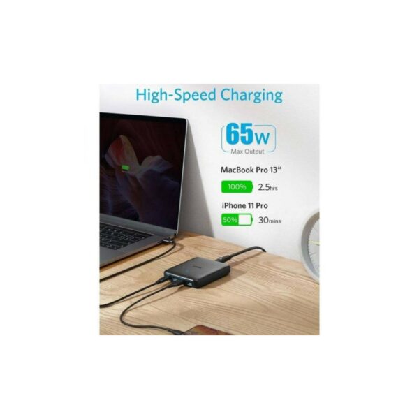 anker powerport atom iii slim 4 ports 65w (a2045k11)